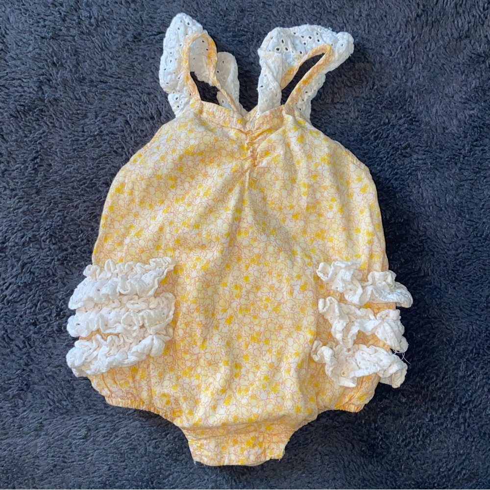 Jillian’s Closet Yellow Ruffled Romper